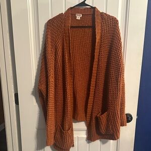 Mossimo Supply Co. Women's Cardigan - Warm Orange